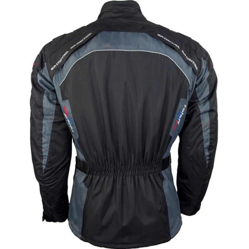 Roleff Liverpool motoristična jakna črno-siva