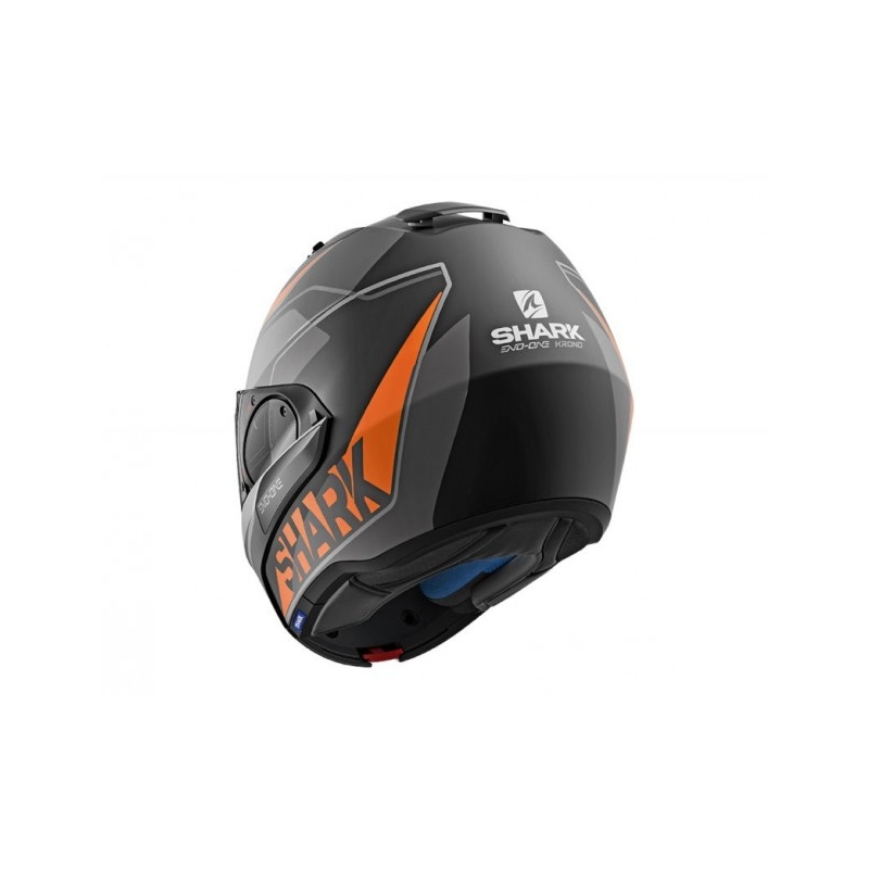 Zložljiva čelada SHARK EVO-ONE 2 Krono Mat črna-siva-oranžna