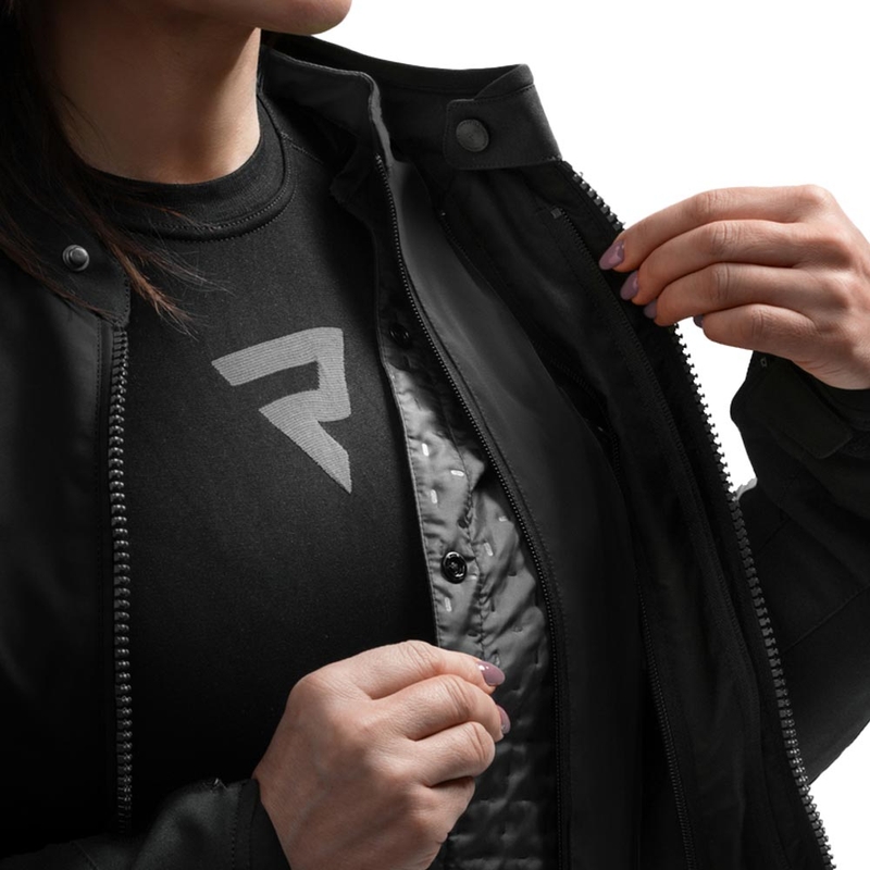 Ženska motoristična jakna Rebelhorn Swift črna