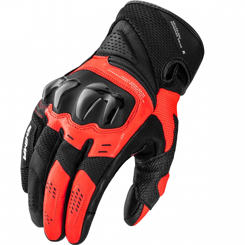 Moto rokavice Shima Spark 3.0 fluo rdeče