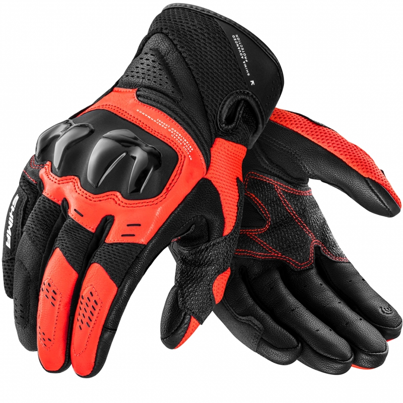 Moto rokavice Shima Spark 3.0 fluo rdeče