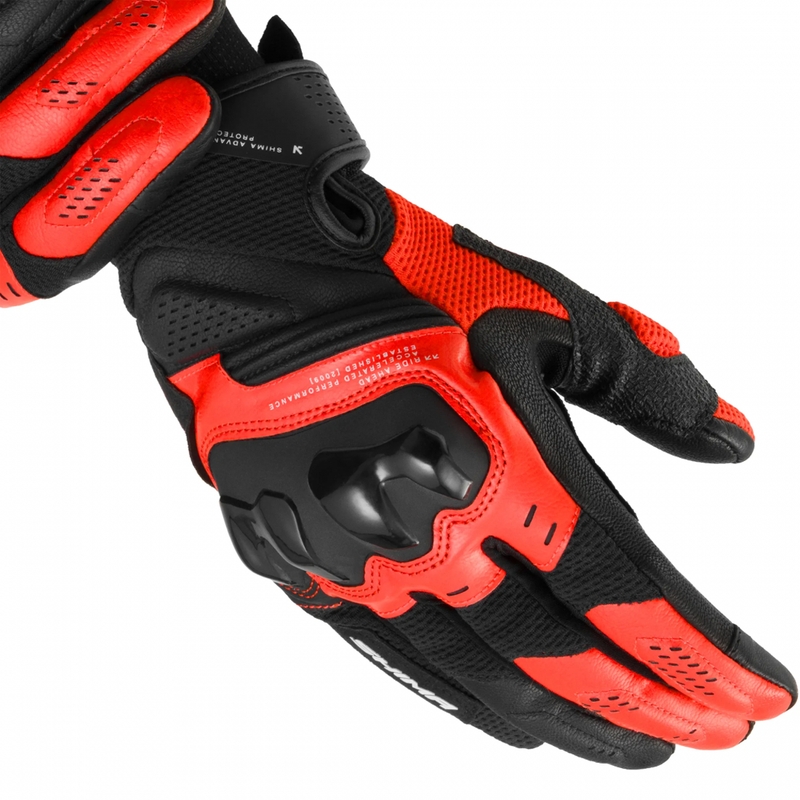 Moto rokavice Shima Spark 3.0 fluo rdeče