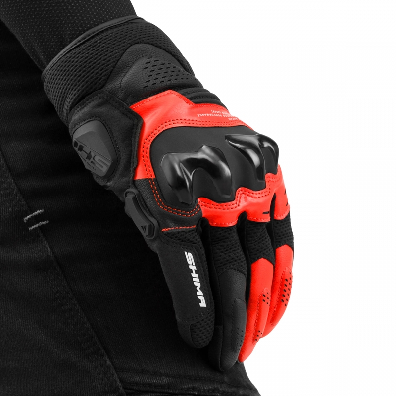 Moto rokavice Shima Spark 3.0 fluo rdeče