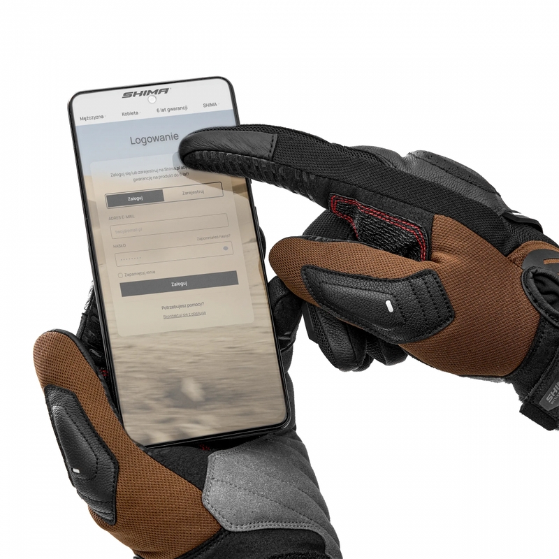 Moto rokavice Shima Blaze 3.0 rjave barve