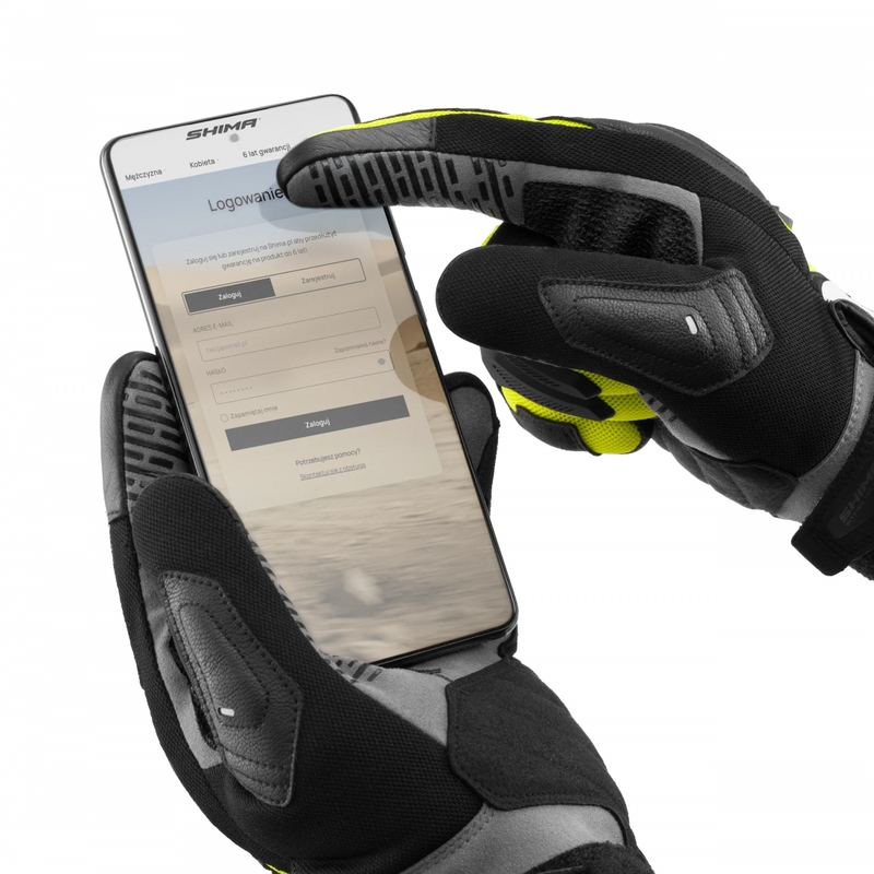 Moto rokavice Shima Blaze 3.0 fluo rumene