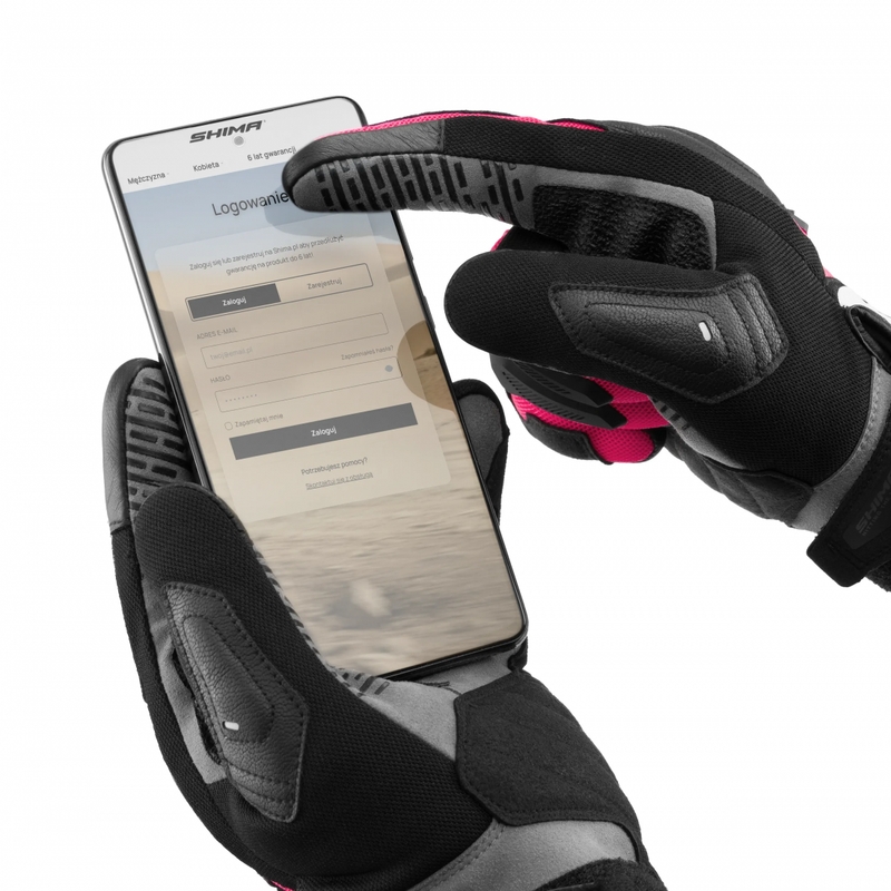 Ženske motoristične rokavice Shima Blaze 3.0 roza