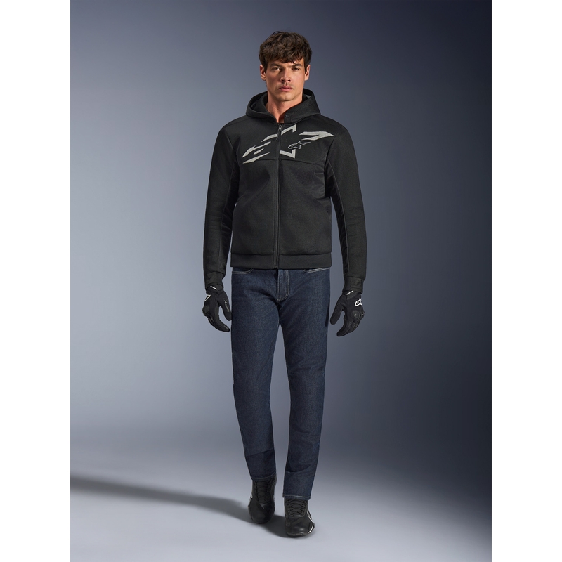 Moto jopa Alpinestars Chrome Superairflow črno-temno sivo-bela