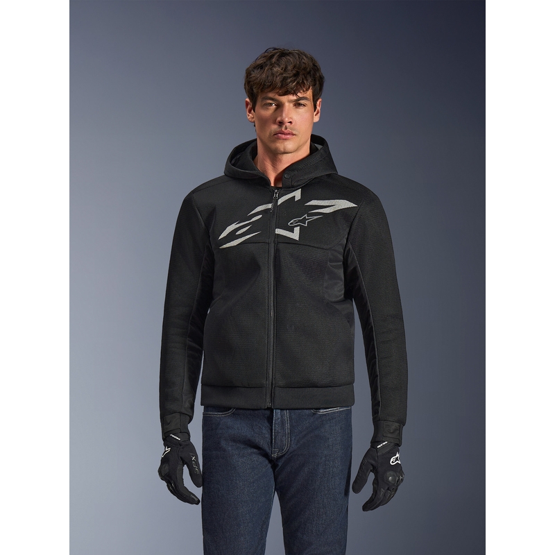 Moto jopa Alpinestars Chrome Superairflow črno-temno sivo-bela