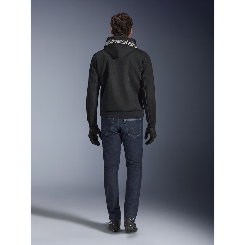 Moto jopa Alpinestars Chrome Superairflow črno-temno sivo-bela