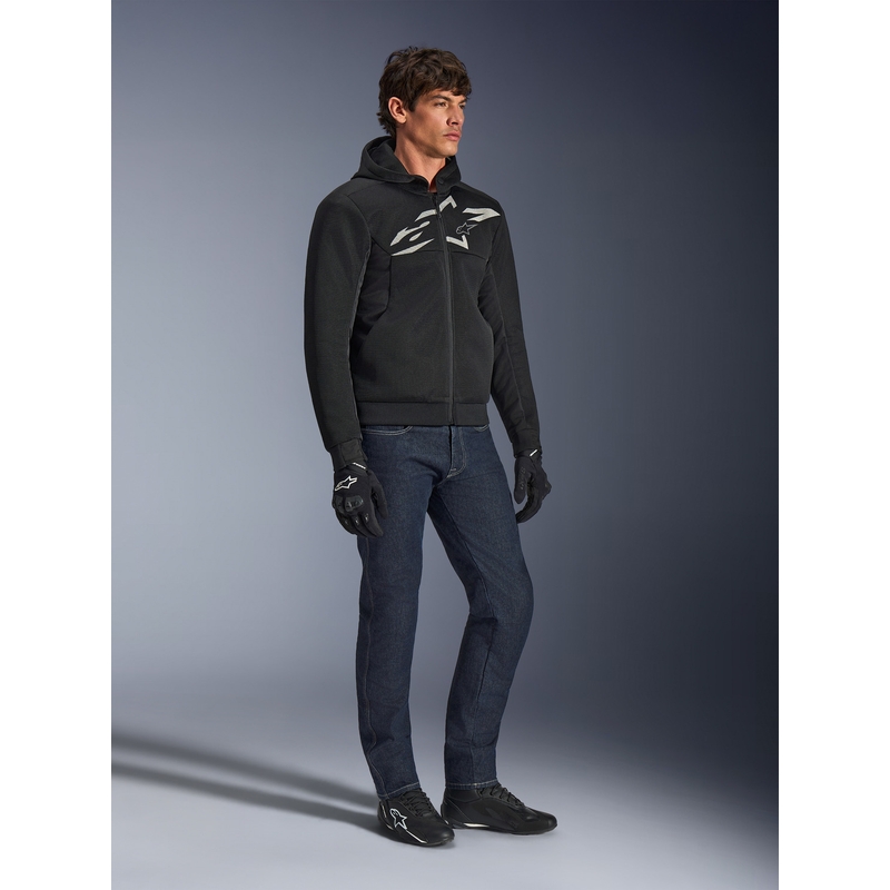 Moto jopa Alpinestars Chrome Superairflow črno-temno sivo-bela