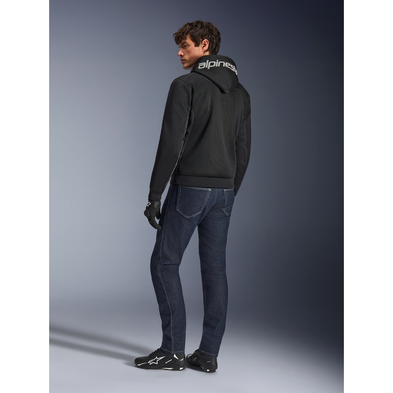 Moto jopa Alpinestars Chrome Superairflow črno-temno sivo-bela