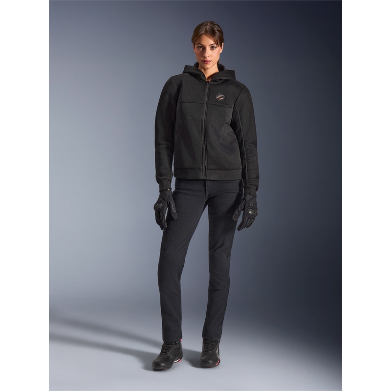 Ženska motoristična jakna Alpinestars Stella Chrome Superairflow črno-bakrena