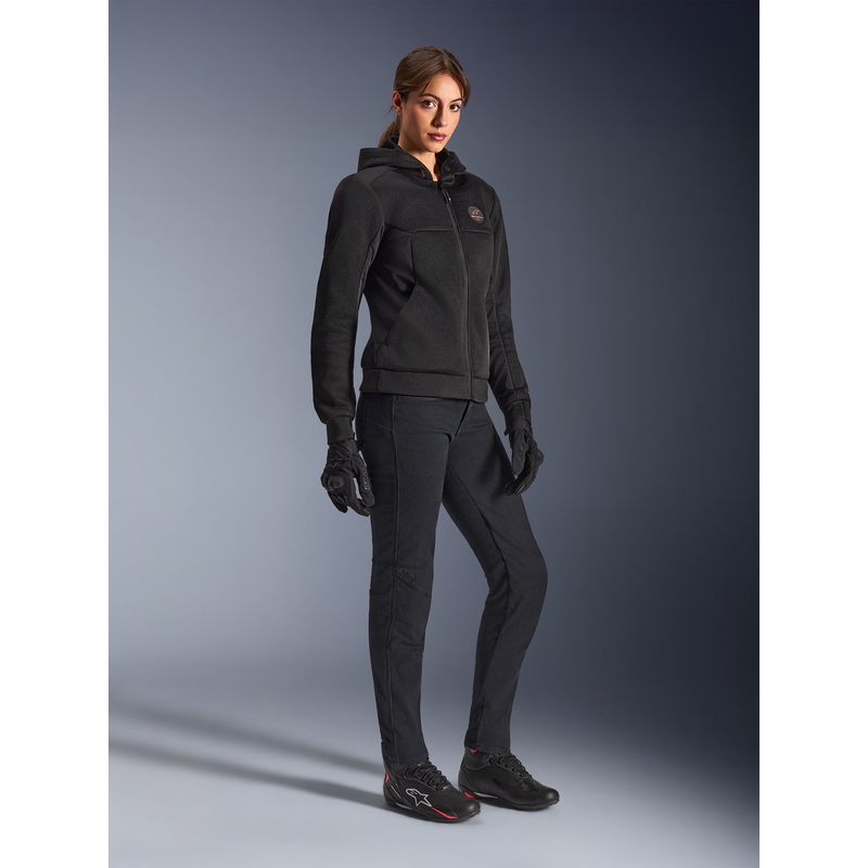 Ženska motoristična jakna Alpinestars Stella Chrome Superairflow črno-bakrena