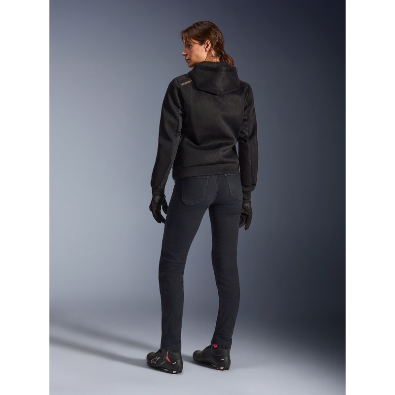 Ženska motoristična jakna Alpinestars Stella Chrome Superairflow črno-bakrena