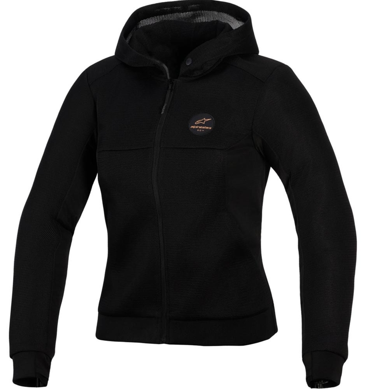 Ženska motoristična jakna Alpinestars Stella Chrome Superairflow črno-bakrena