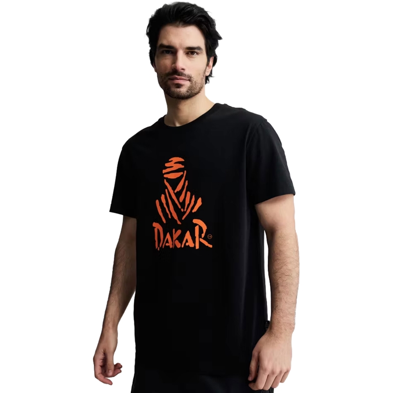 Majica z logotipom Dakar 263, črna