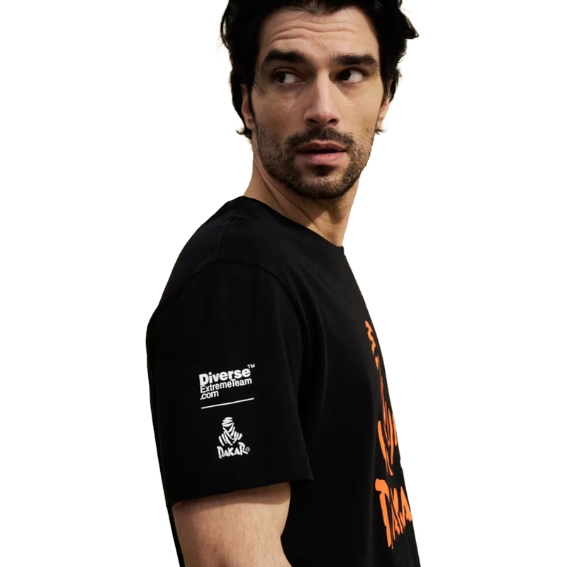 Majica z logotipom Dakar 263, črna