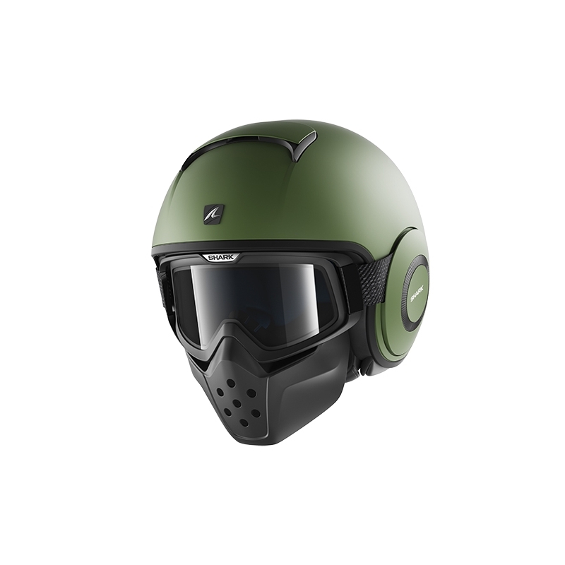 Odprta čelada SHARK DRAK Blank Mat Green
