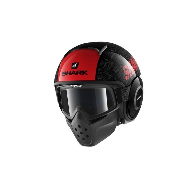 Odprta čelada SHARK DRAK Tribute black-red-grey