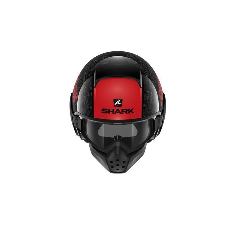 Odprta čelada SHARK DRAK Tribute black-red-grey