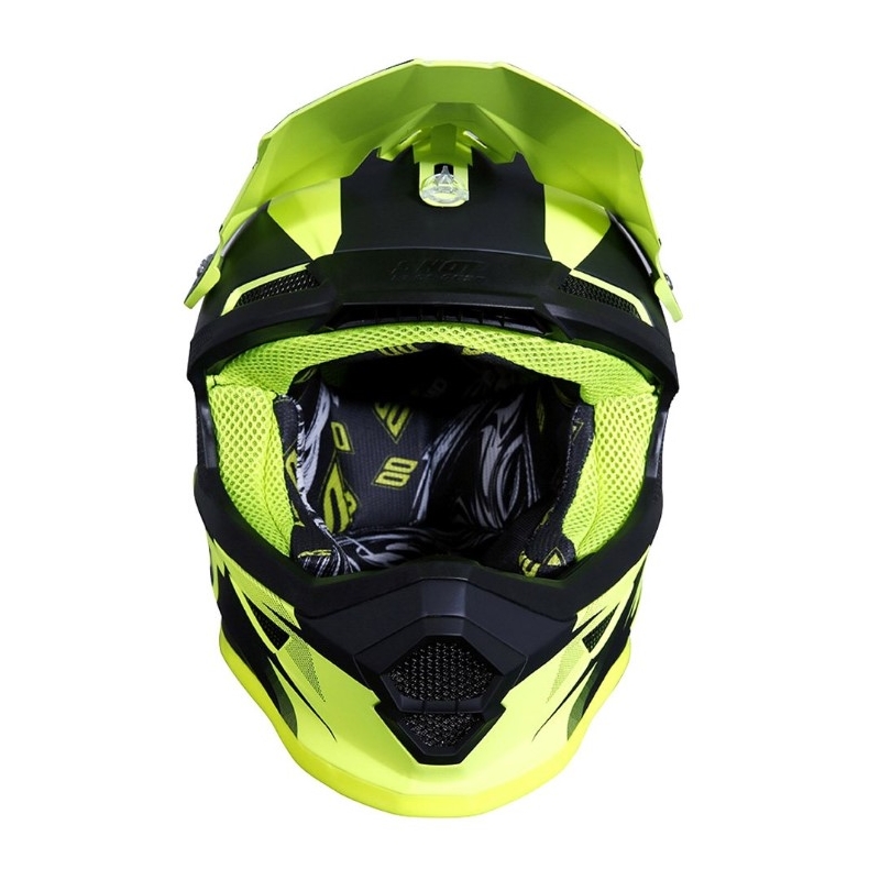 Motokros čelada Shot Ultimate black-fluo yellow