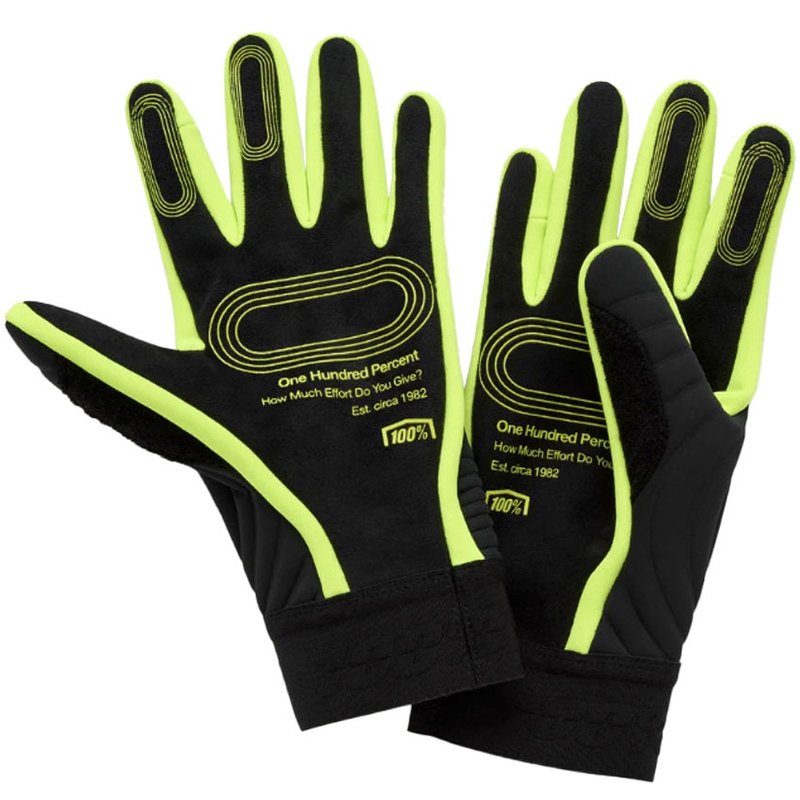 Motokros rokavice 100% - USA BRISKER EXTREME fluo rumeno-črne