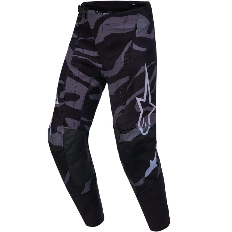 Motokros hlače Alpinestars Techstar Limited Edition Beast Coast sivo-črno-oranžne