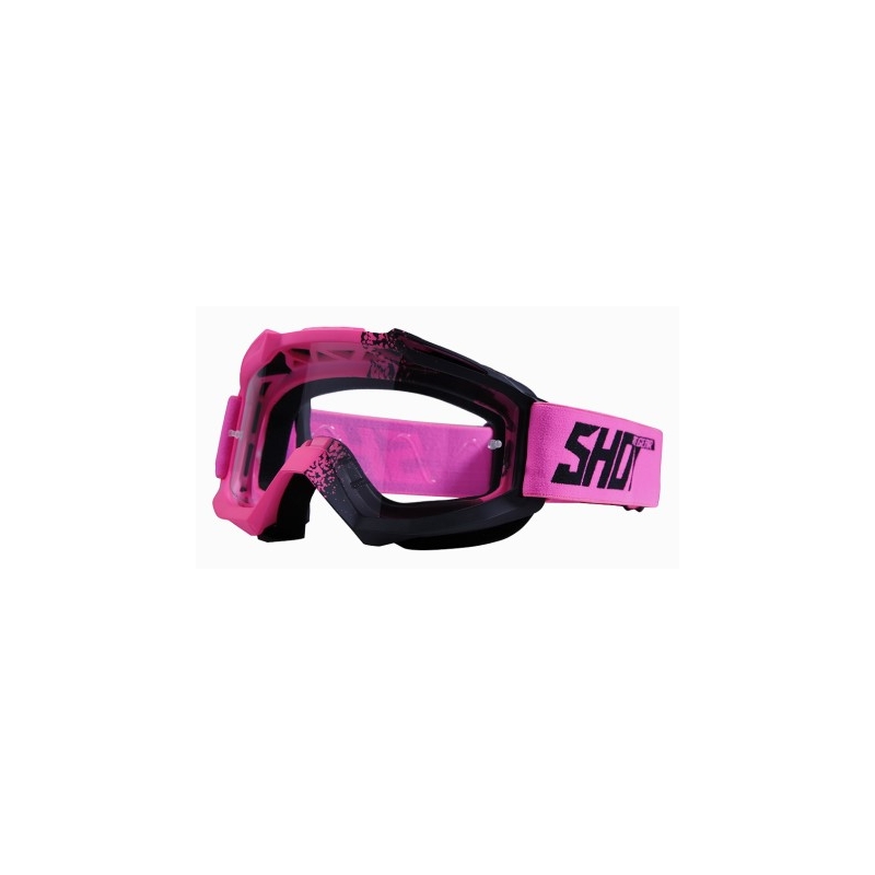 Motokros očala Shot Assault Fusion fluo roza