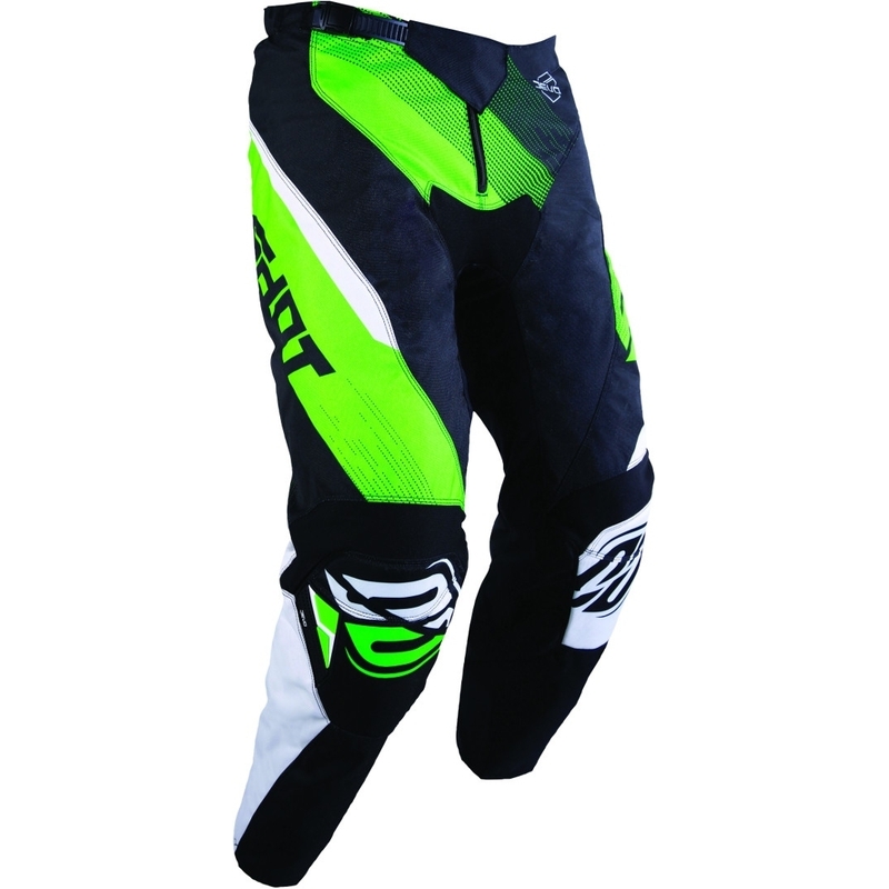 Shot DEVO Ultimate Motokros hlače black-fluo green