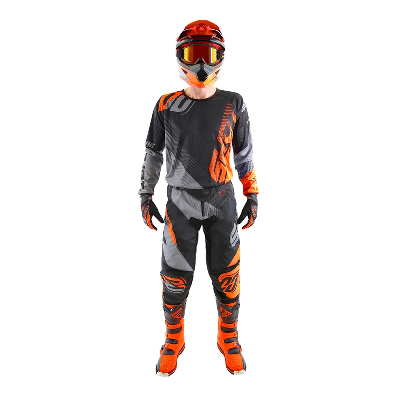 Motokros hlače Shot DEVO Ultimate black-fluo oranžna razprodaja