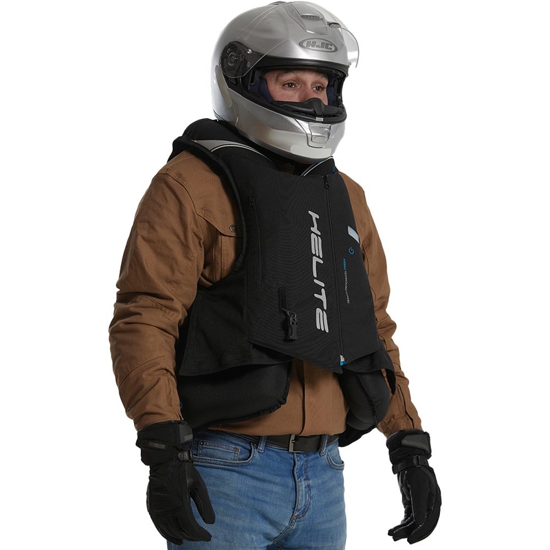 Zeleno-rumen jopič z zračno blazino Helite Double Turtle Hivis
