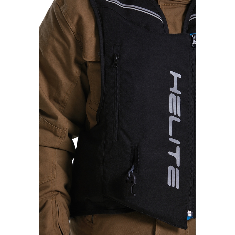 Zeleno-rumen jopič z zračno blazino Helite Double Turtle Hivis