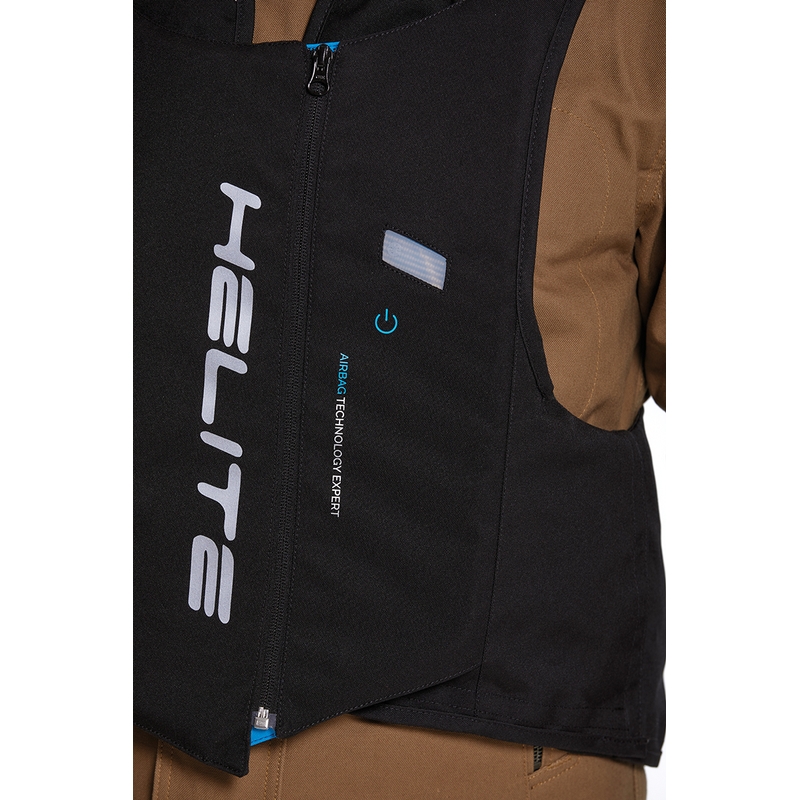 Zeleno-rumen jopič z zračno blazino Helite Double Turtle Hivis