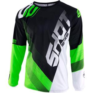 Motokros majica Shot DEVO Ultimate black-fluo green