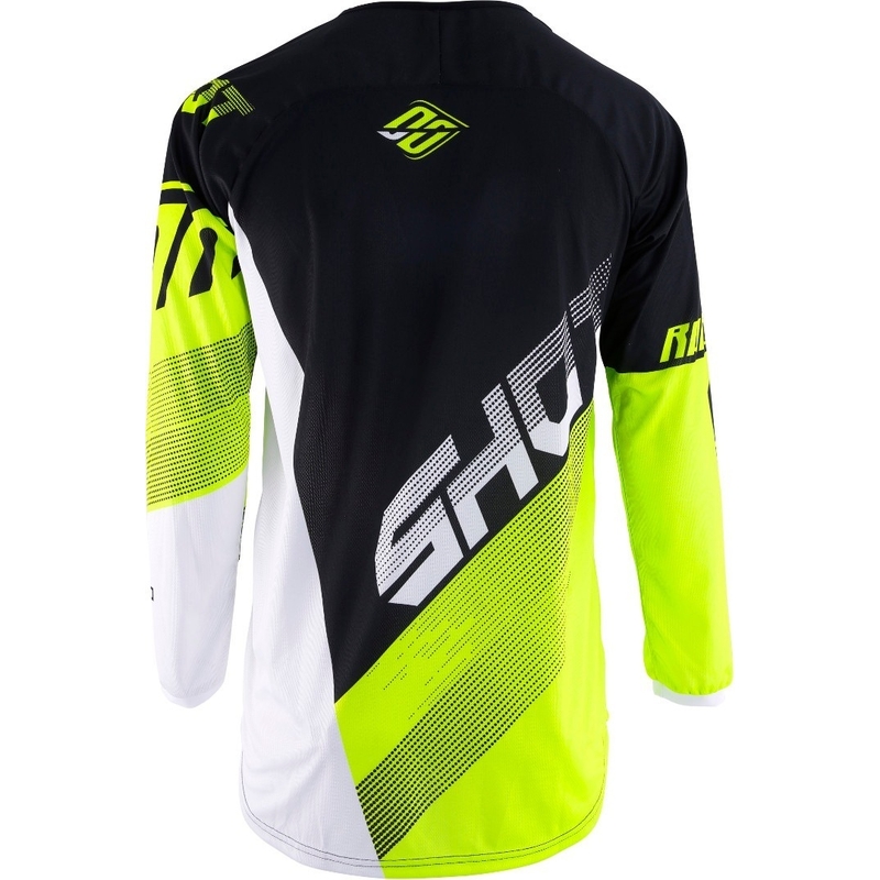 Motokros majica Shot DEVO Ultimate black-fluo yellow