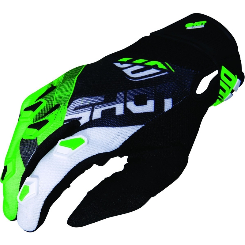 Motokros rokavice Shot DEVO Ultimate black-fluo green