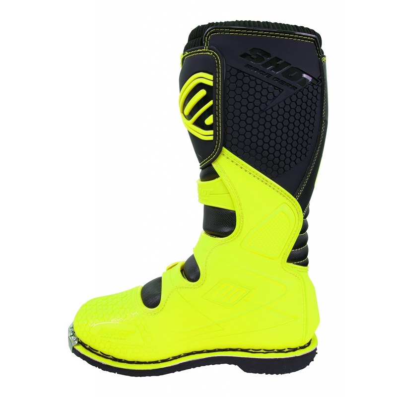 Shot X10 Black-Fluo Yellow Motorcycle Boots razprodaja