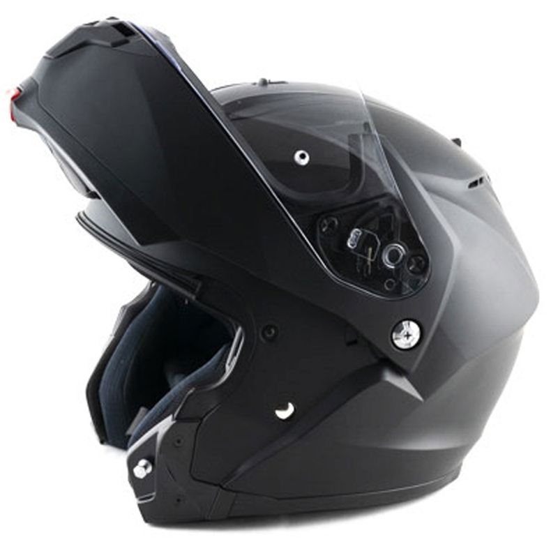 Preklopna motoristična čelada HJC C91N Solid, polčrna