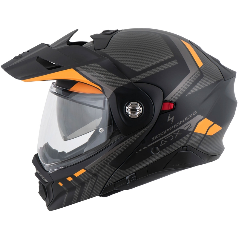 Motoristična čelada na preklop Scorpion ADX-2 LEWIS mat črno-oranžna