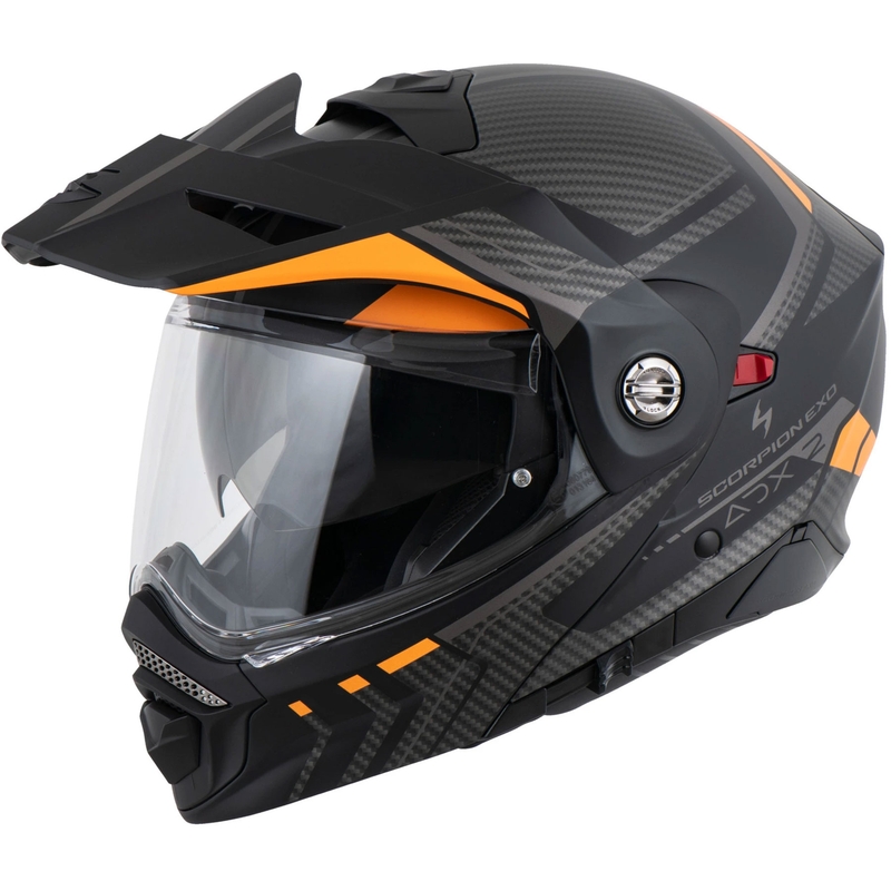 Motoristična čelada na preklop Scorpion ADX-2 LEWIS mat črno-oranžna
