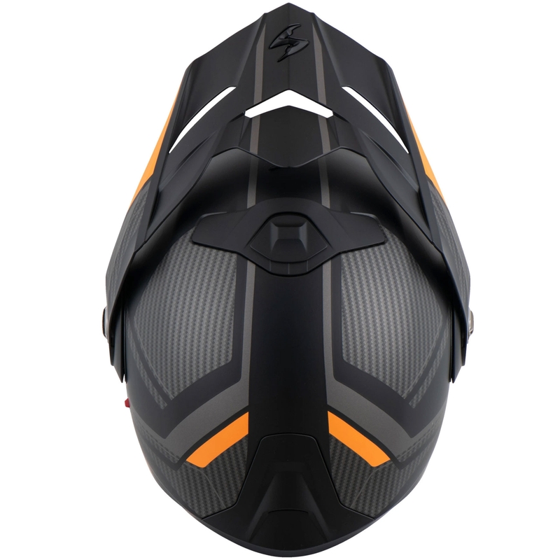 Motoristična čelada na preklop Scorpion ADX-2 LEWIS mat črno-oranžna