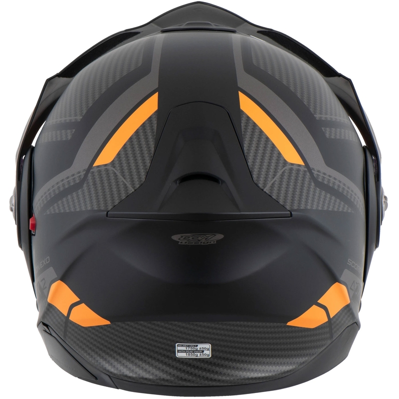 Motoristična čelada na preklop Scorpion ADX-2 LEWIS mat črno-oranžna