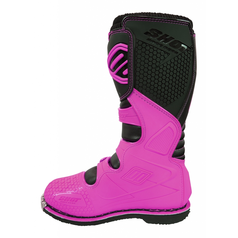 Shot X10 Black-Fluo Pink Motorcycle Boots razprodaja