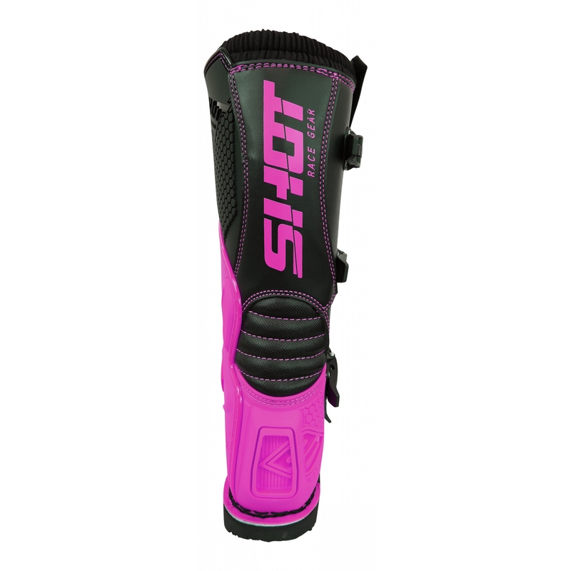 Shot X10 Black-Fluo Pink Motorcycle Boots razprodaja