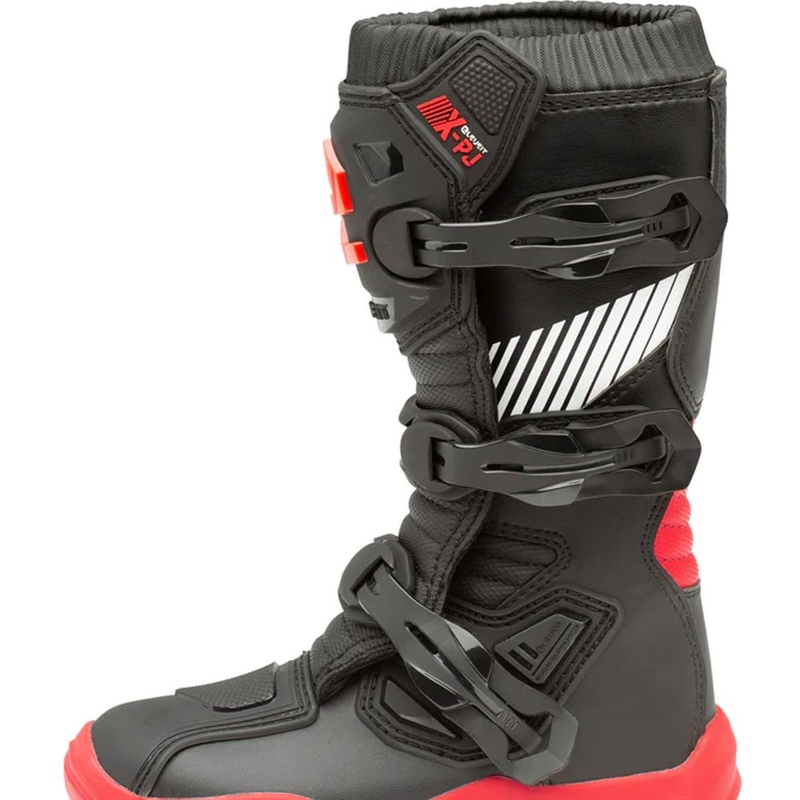 Eleveit X-Peak otroški motokros škornji črno-rdeči