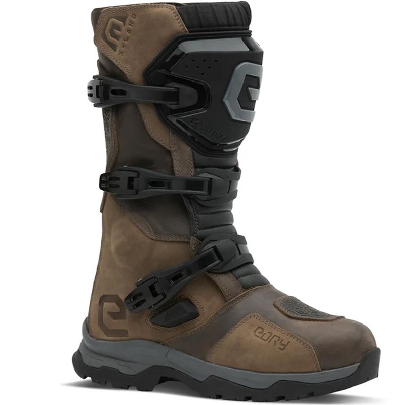 Eleveit X Land ADV E-Dry motoristični škornji rjavi