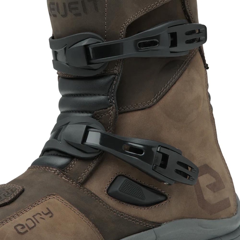 Eleveit X Land ADV Low E-Dry motoristični škornji rjavi