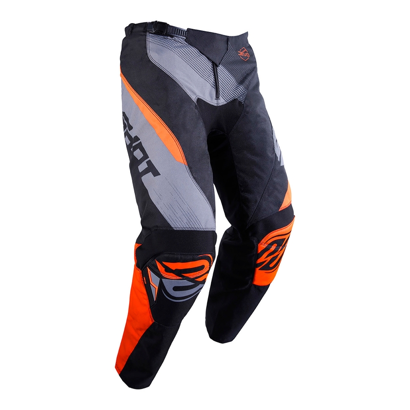 Otroške motokros hlače Shot DEVO Ultimate black-fluo oranžna razprodaja