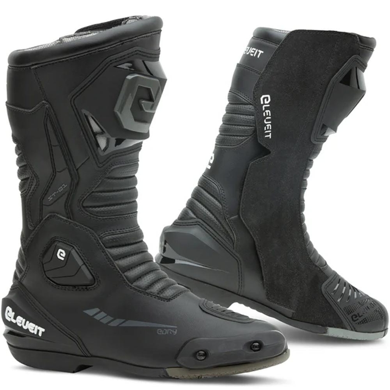 Eleveit ST-01 E-Dry motoristični škornji črne barve