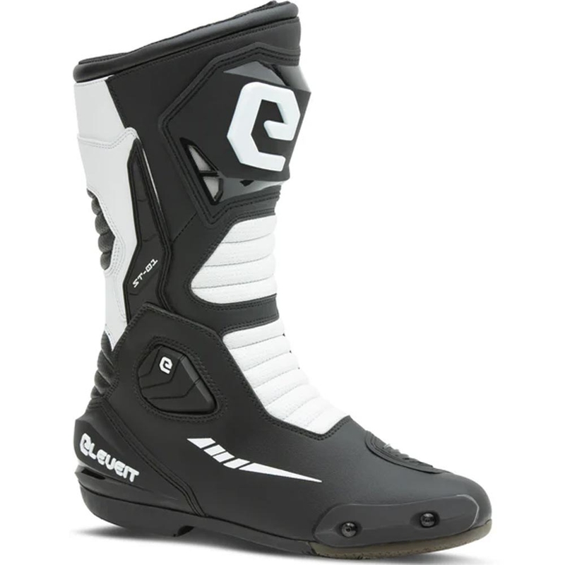 Moto škornji Eleveit ST-01 črno-beli